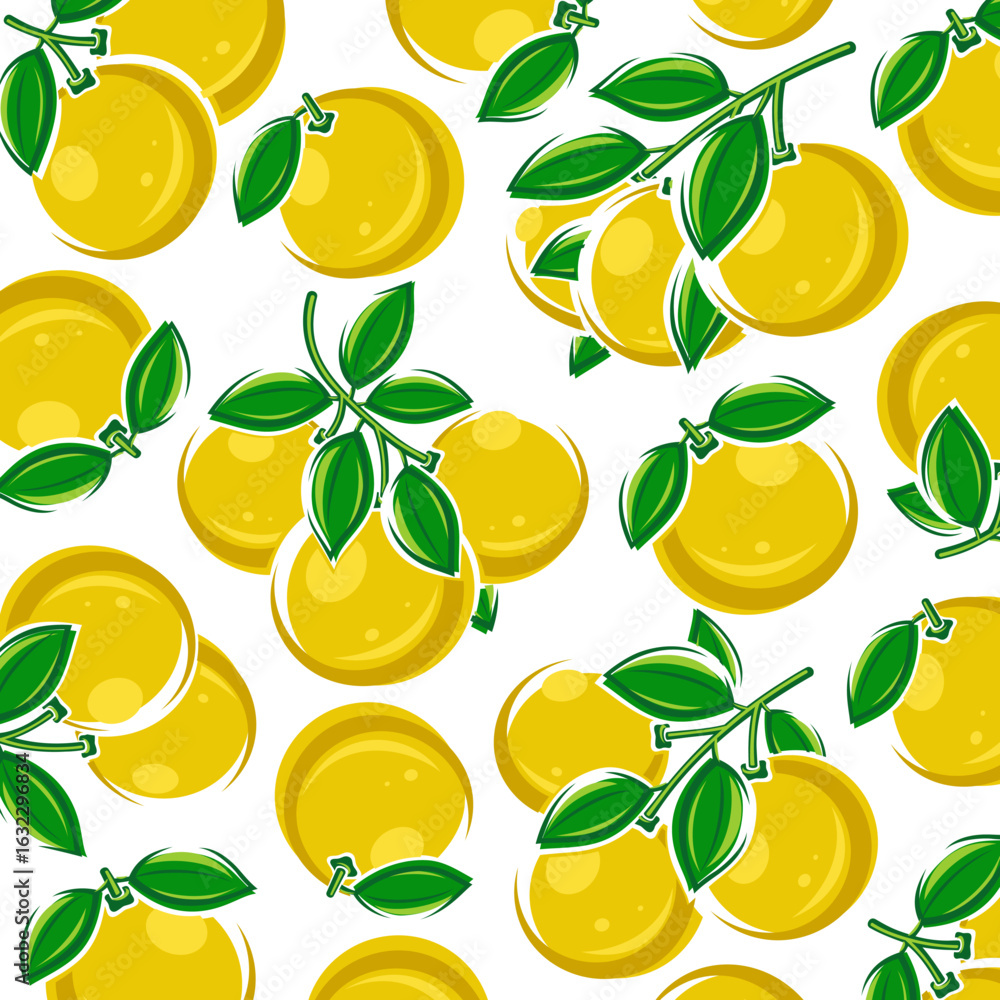 Obraz premium Grapefruit background, pattern set. Collection icons grapefruit. Vector