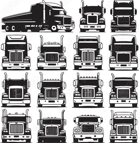 set of transport icons