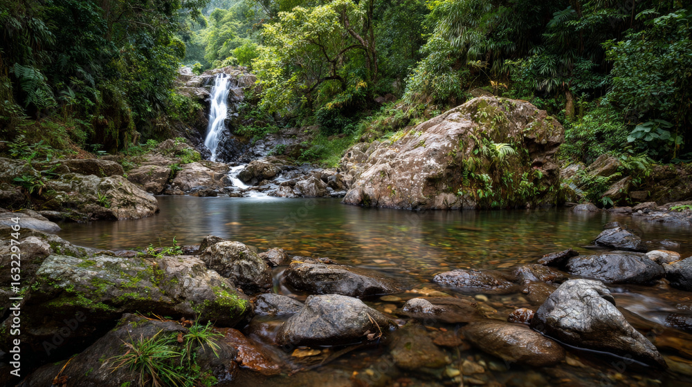 Fototapeta premium waterfall in the forest