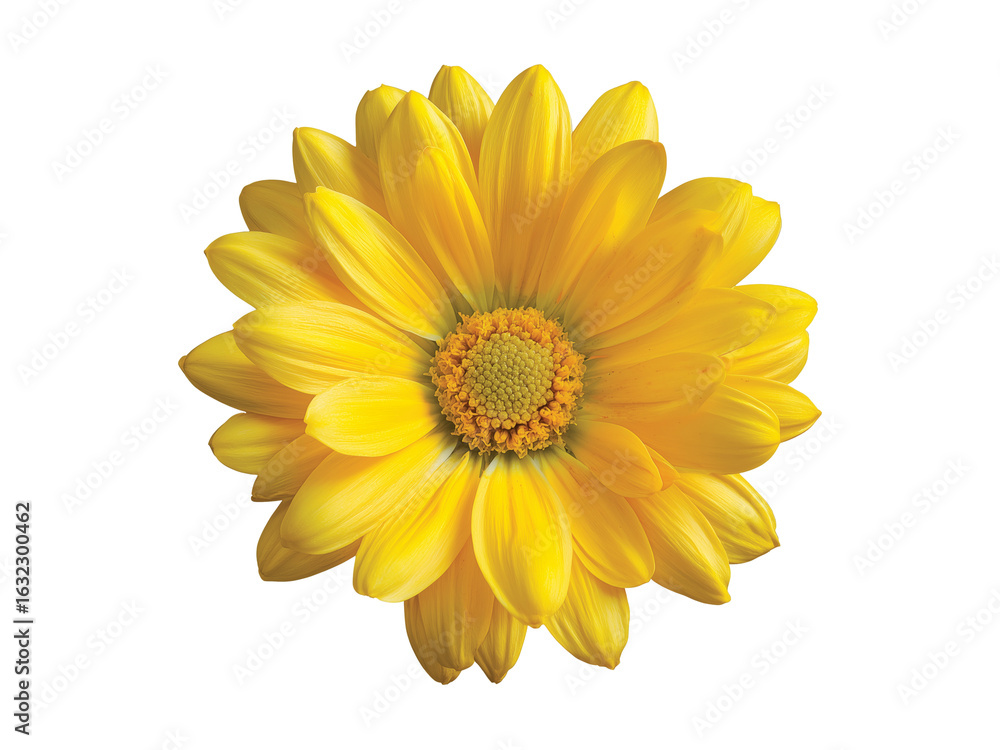 Fototapeta premium yellow dahlia flower blossom isolated on transparent background png