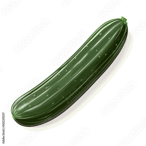 cucumber isolated on white background