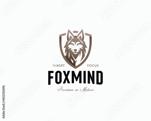 powerful wild wolf logo template for sport team company