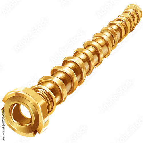 Cylinder head on white background 
