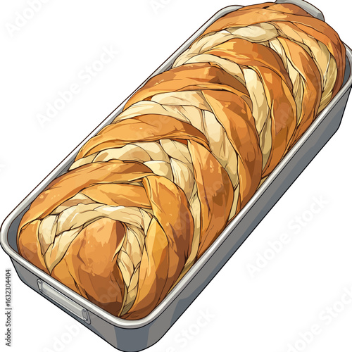 Baking tray vector illustration 