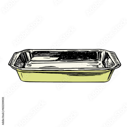 Vector baking tray 