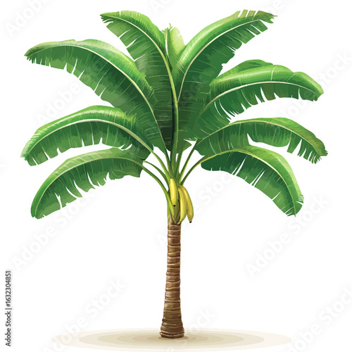 Banana tree isolated 