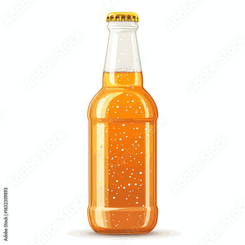 Orange glass bottle 
