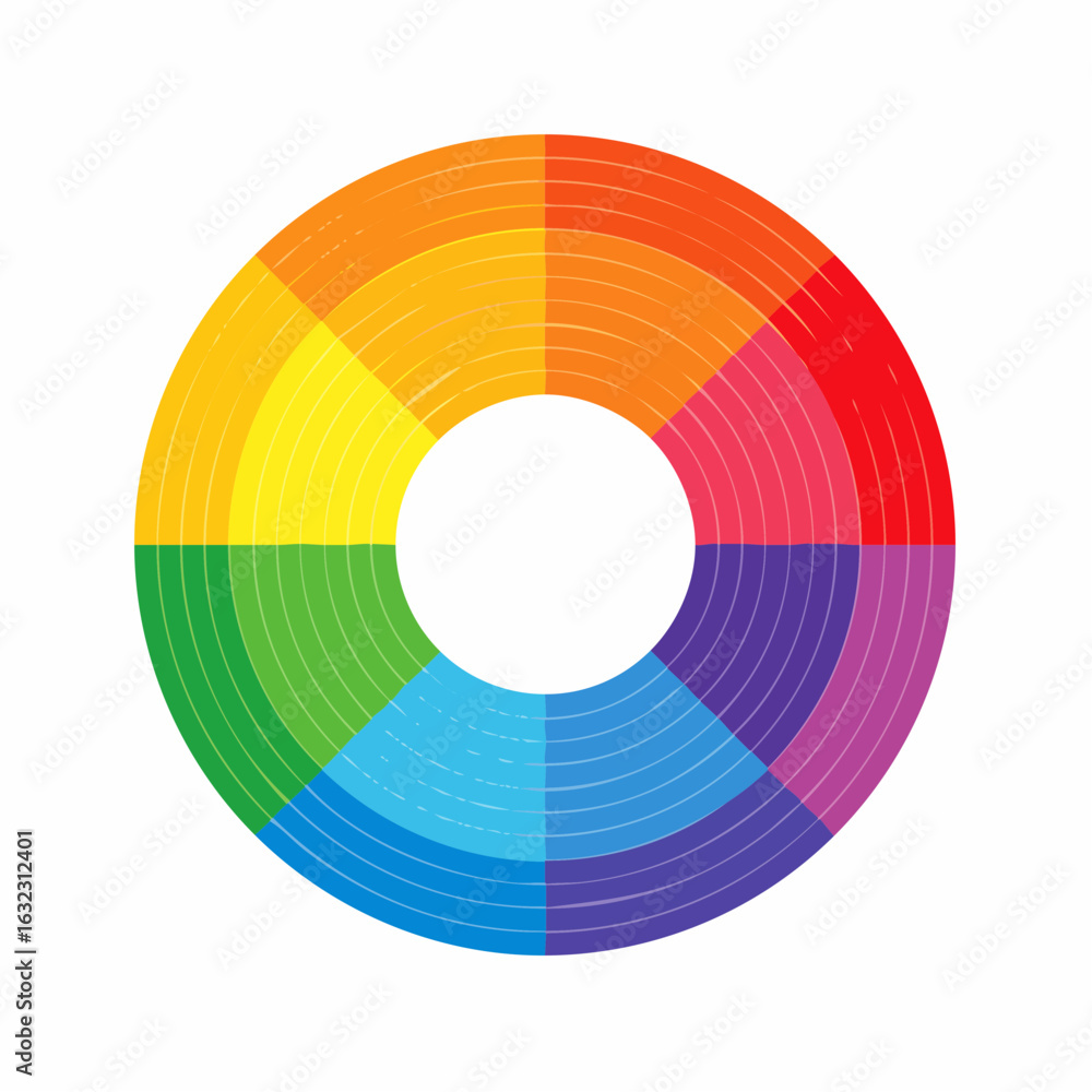 Fototapeta premium Kreis in den Farben des Regenbogens