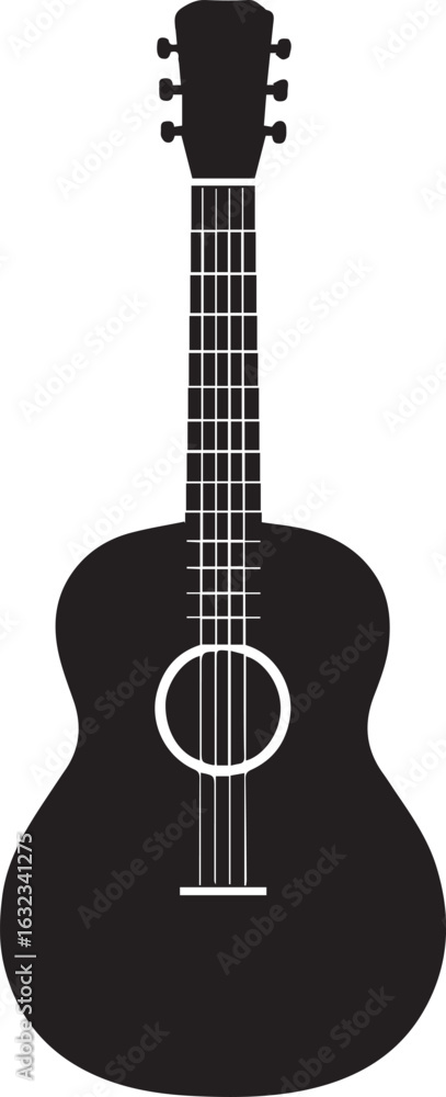 Obraz premium a guitar silhouette 