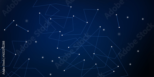 network social online, background 3d illustration rendering, machine deep learning data cloud storage. Communication and technology network background ,. Abstract connected dots.