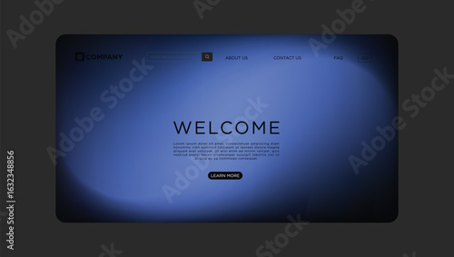 Welcome to our modern website landing page with clean design and elegant blue color scheme