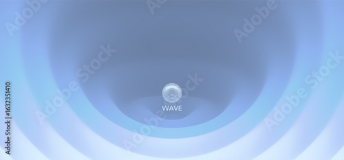 Background with convex forms and ripple effect. Vibrant trendy texture, with blending colors. Vector illustration for cover, card, postcard, interior design, banner, poster, brochure or presentation.
