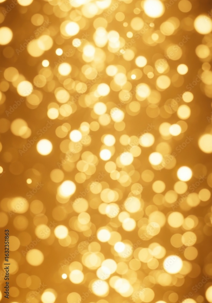 Obraz premium Golden light orbs dance and shimmer in an abstract cosmic design