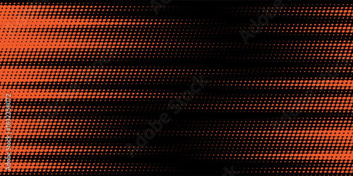 Abstract speed lines style orange color halftone banner design template. Vector illustration.eps 10.