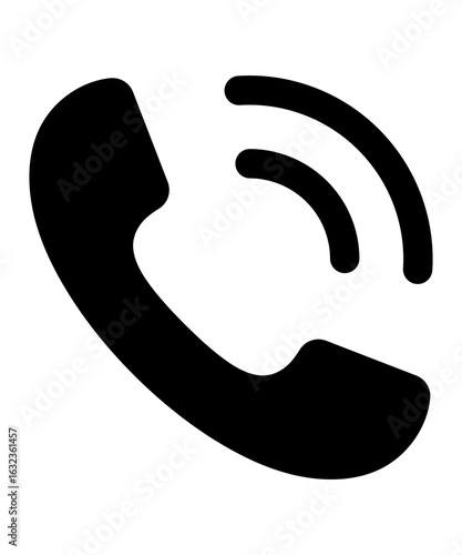 Phone icon vector isolated on white background