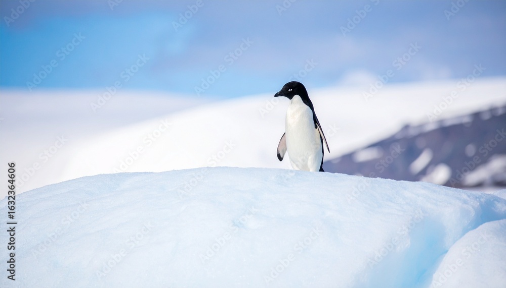 Obraz premium Penguin on ice