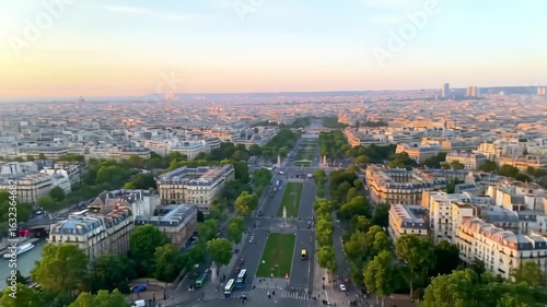 Wallpaper Mural Parisian cityscape at dawn Torontodigital.ca