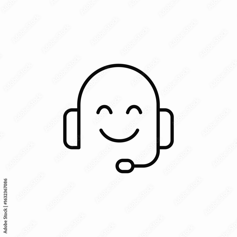 Fototapeta premium customer service icon sign vector