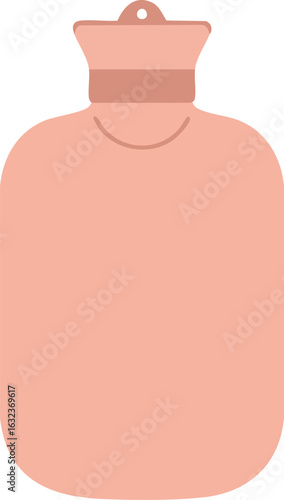 Flat Vector Design of a Hot Water Bottle