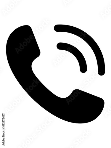 Phone icon vector isolated on white background