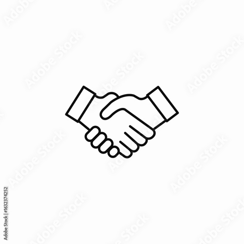 mutual agreement icon sign vector