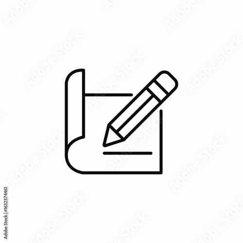 paper planning icon sign vector