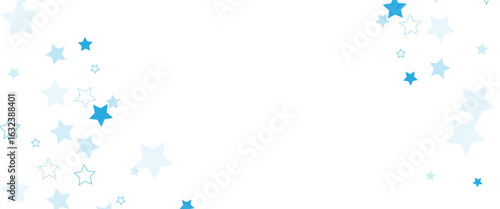 Vector blue stars seamless Pattern isolated repeat background wallpaper.