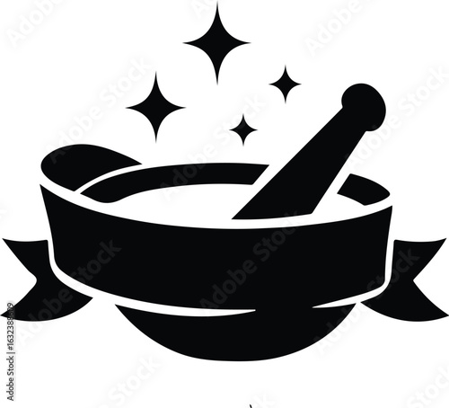 mortar with pestle