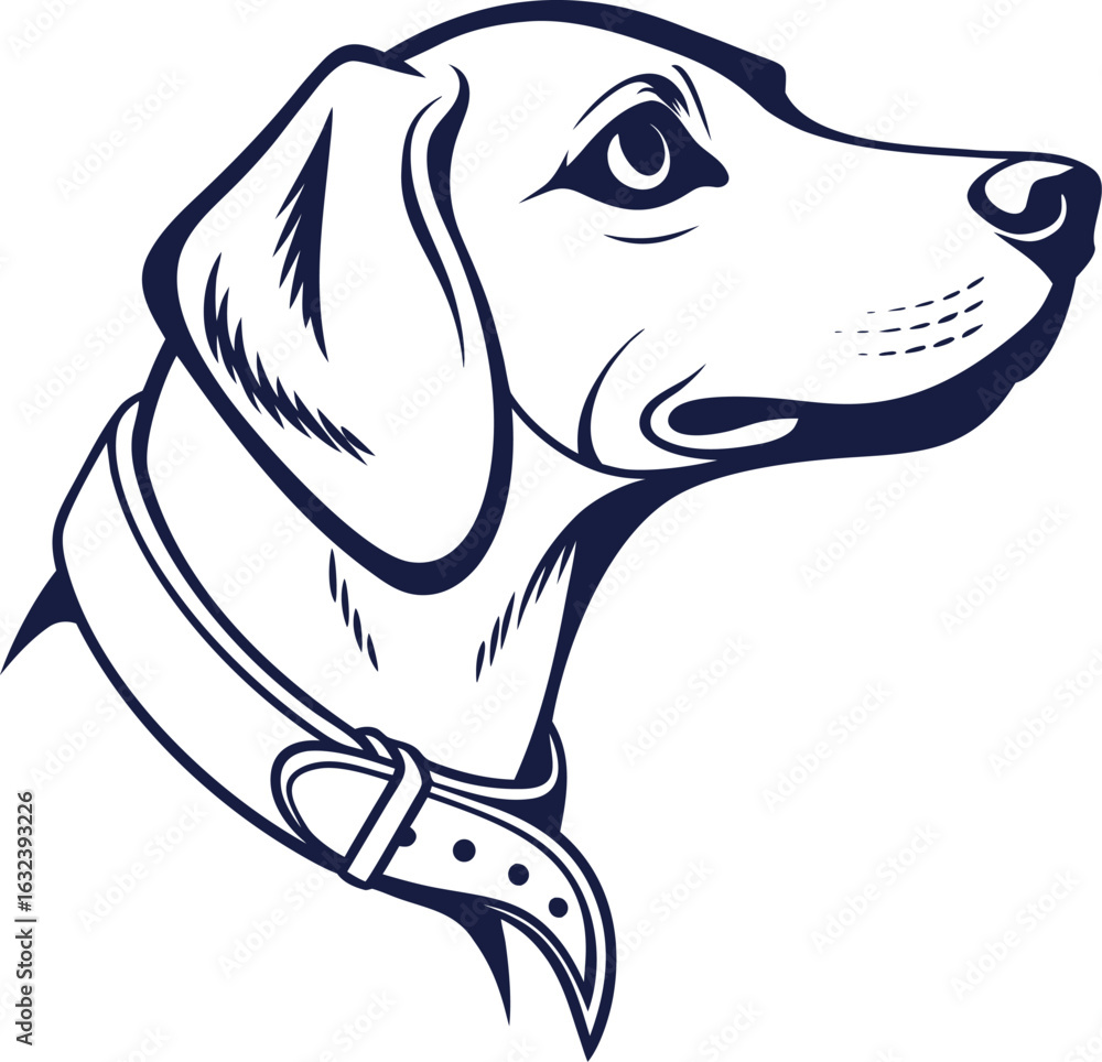 Obraz premium Vector illustration of a cute cartoon puppy sitting with a bone