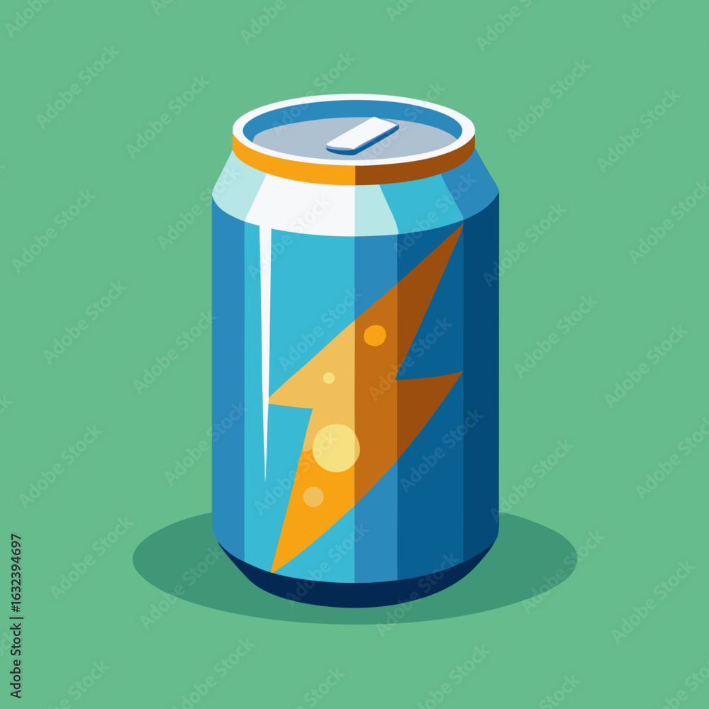 Fototapeta premium vector illustration of a soda can