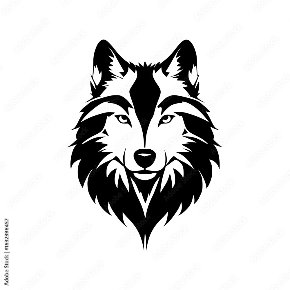 Fototapeta premium vector illustration of a wolf