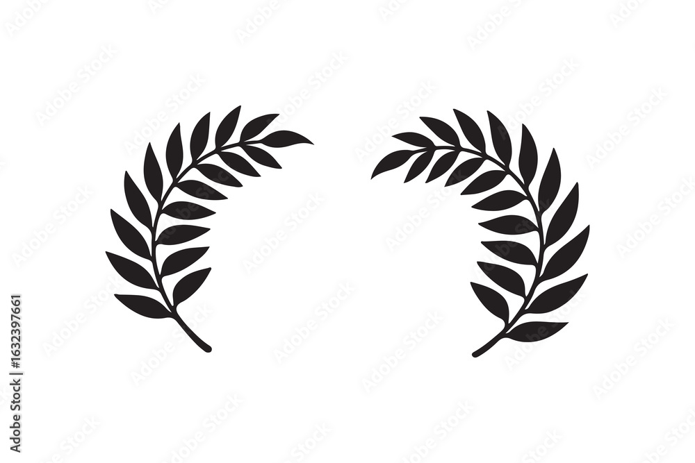 Obraz premium laurel wreath vector illustration