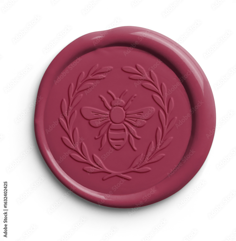 Fototapeta premium Rosewood Artisan Circle Seal with Design