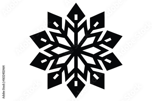 Wallpaper Mural glass snowflake vector icon Torontodigital.ca