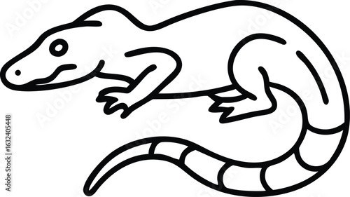 agkistrodon contortrix line arts