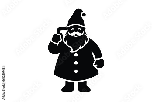 santa call vector icon