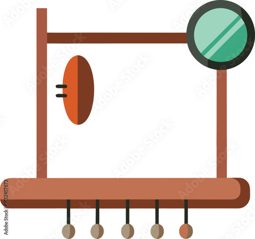 Scientific research apparatus vector icon