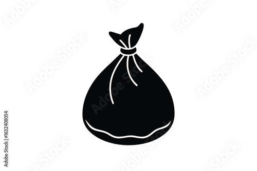 santa sack vector icon