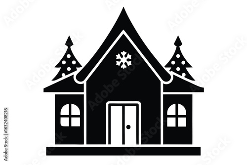 santa s workshop vector icon