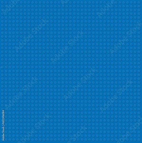 Blue plastic building plate. Perfect vector background of glossy plastic closeup. Vector