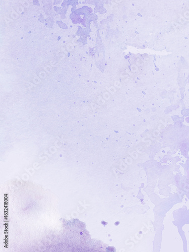  Watercolor background lilac, purple with abstract spots, handmade