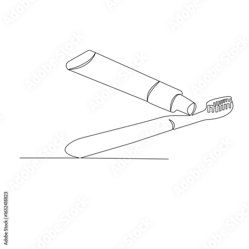 teeth, illustration, outline, vector, care, hygiene, toothbrush, clean, morning, dentist, toothpaste, freshness, bathroom, symbol, modern, protection, mouth, health, routine, computer graphic, concept
