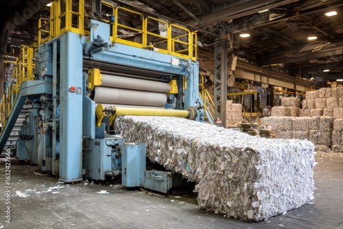 Industrial paper recycling machine