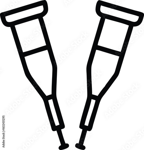 crutches icon
