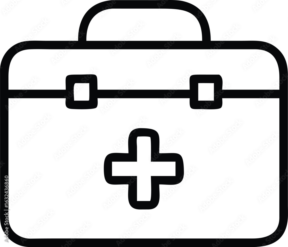 Obraz premium first aid kit icon