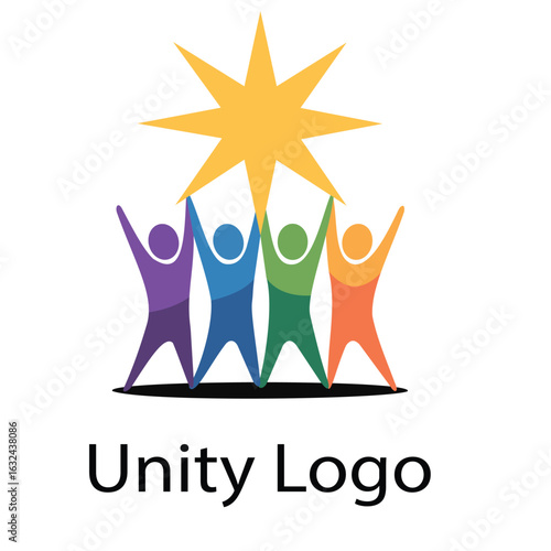 "Unity Logo Design with Star"