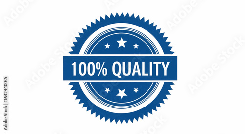 Premium Quality Assurance vector illustration badge for excellence