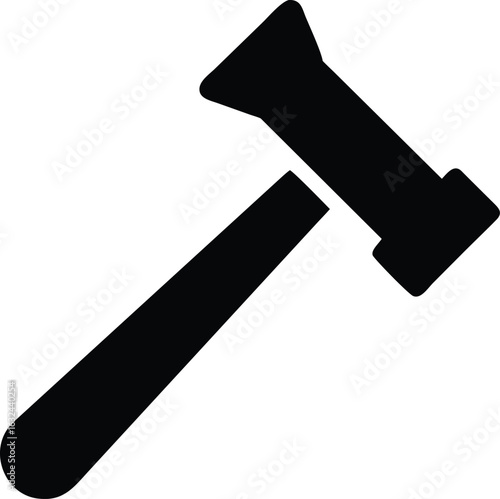 hammer silhouette with transparent background