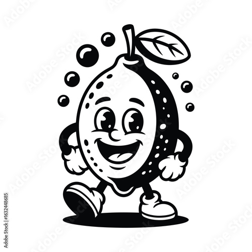 Funny soda can mascot cartoon drink character vector silhouette isolated on white background