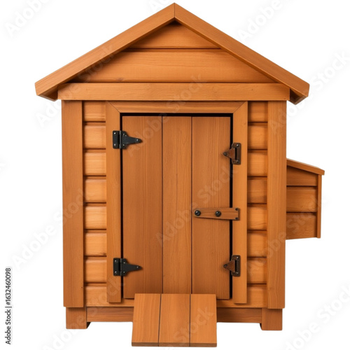 Wooden chicken coop